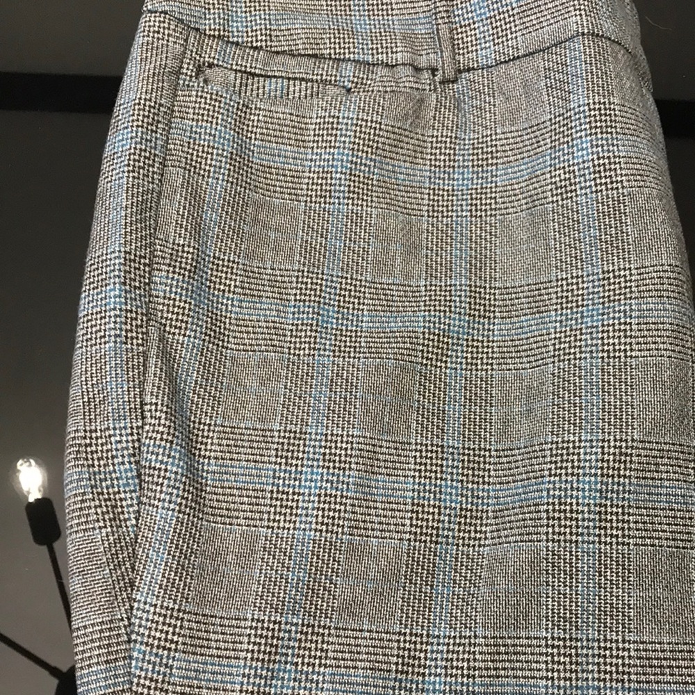 NYCO work pants, black and white with bright blue